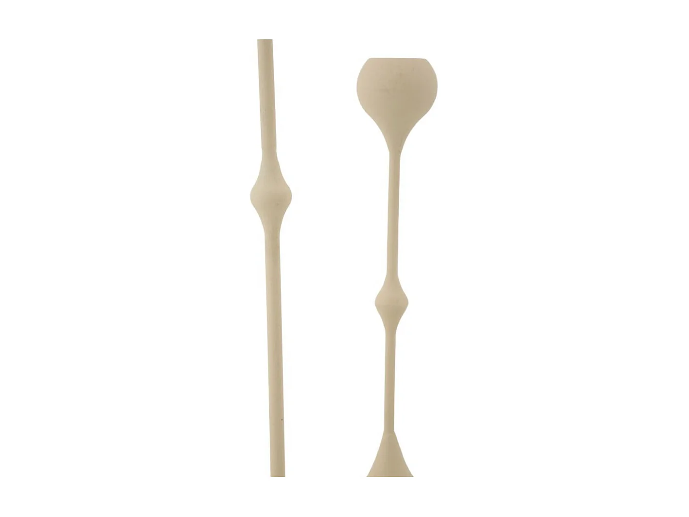 Lot de 2 Chandeliers "Slimmy" 37cm Crème