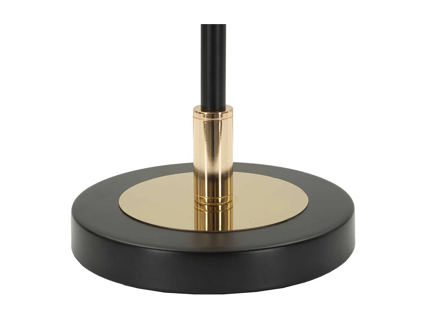 Lampe à poser en métal et verre 22 x 46 cm Vintage