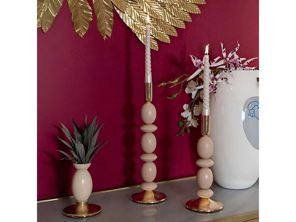 Bougeoir en métal Shuttle (Lot de 2)