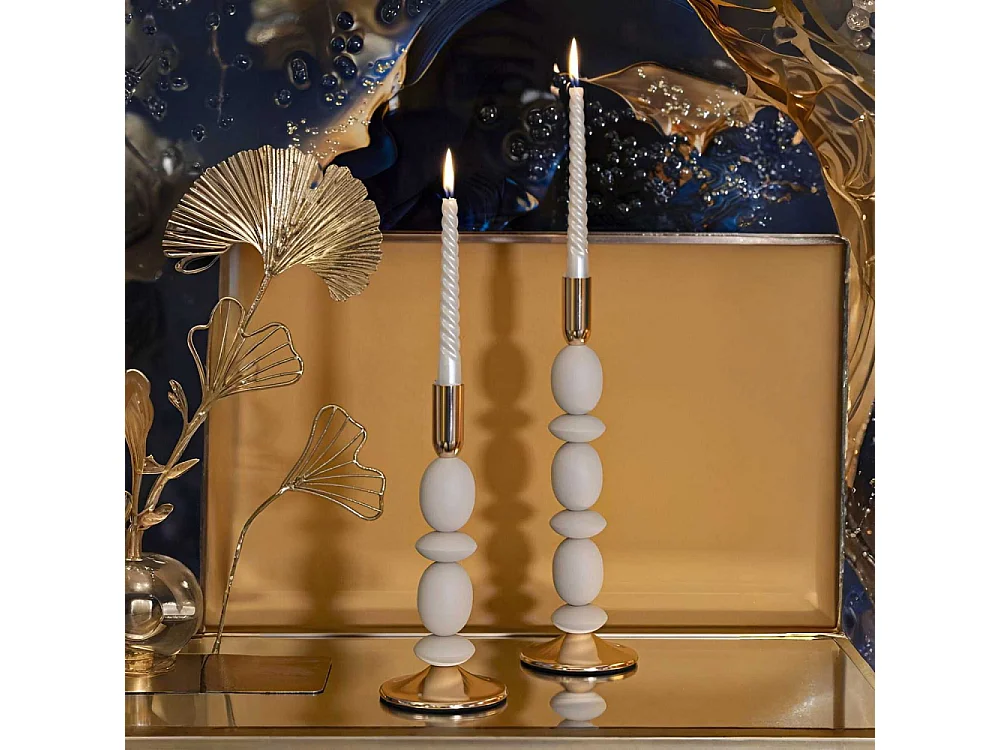 Bougeoir en métal Shuttle (Lot de 2)