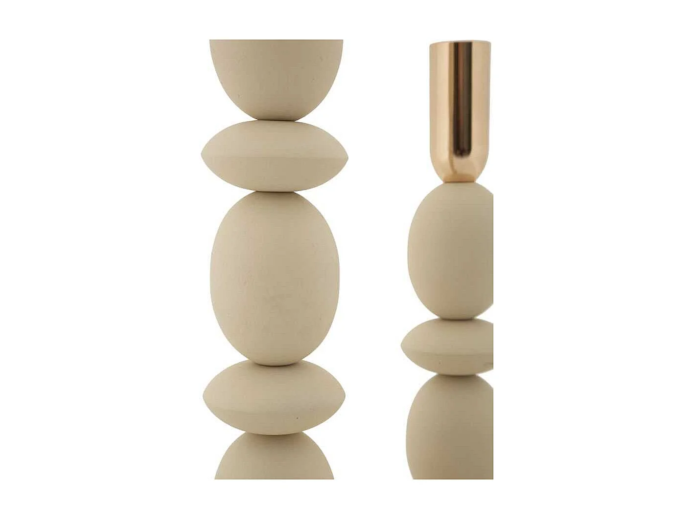 Bougeoir en métal Shuttle (Lot de 2)