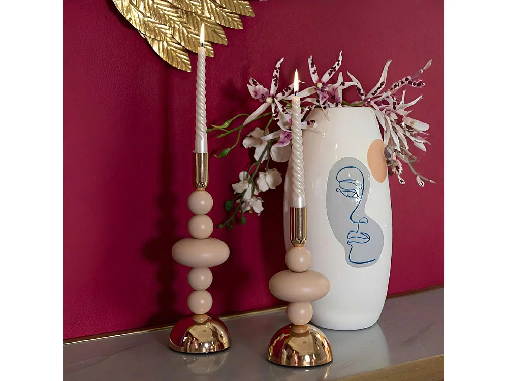 Bougeoir en métal Galaxy (Lot de 2)