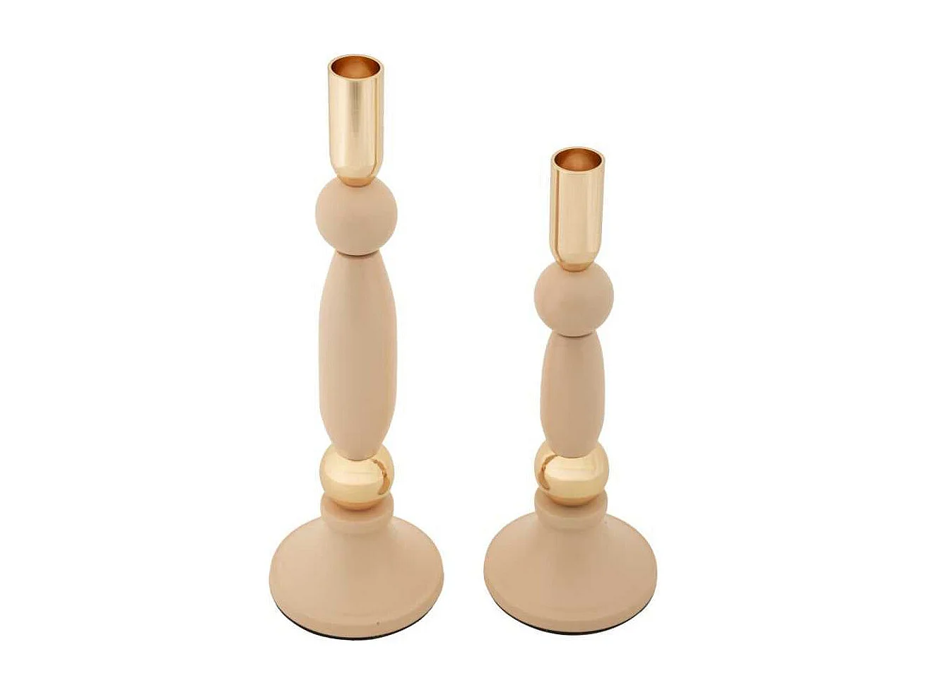 Bougeoir en métal Strek (Lot de 2)