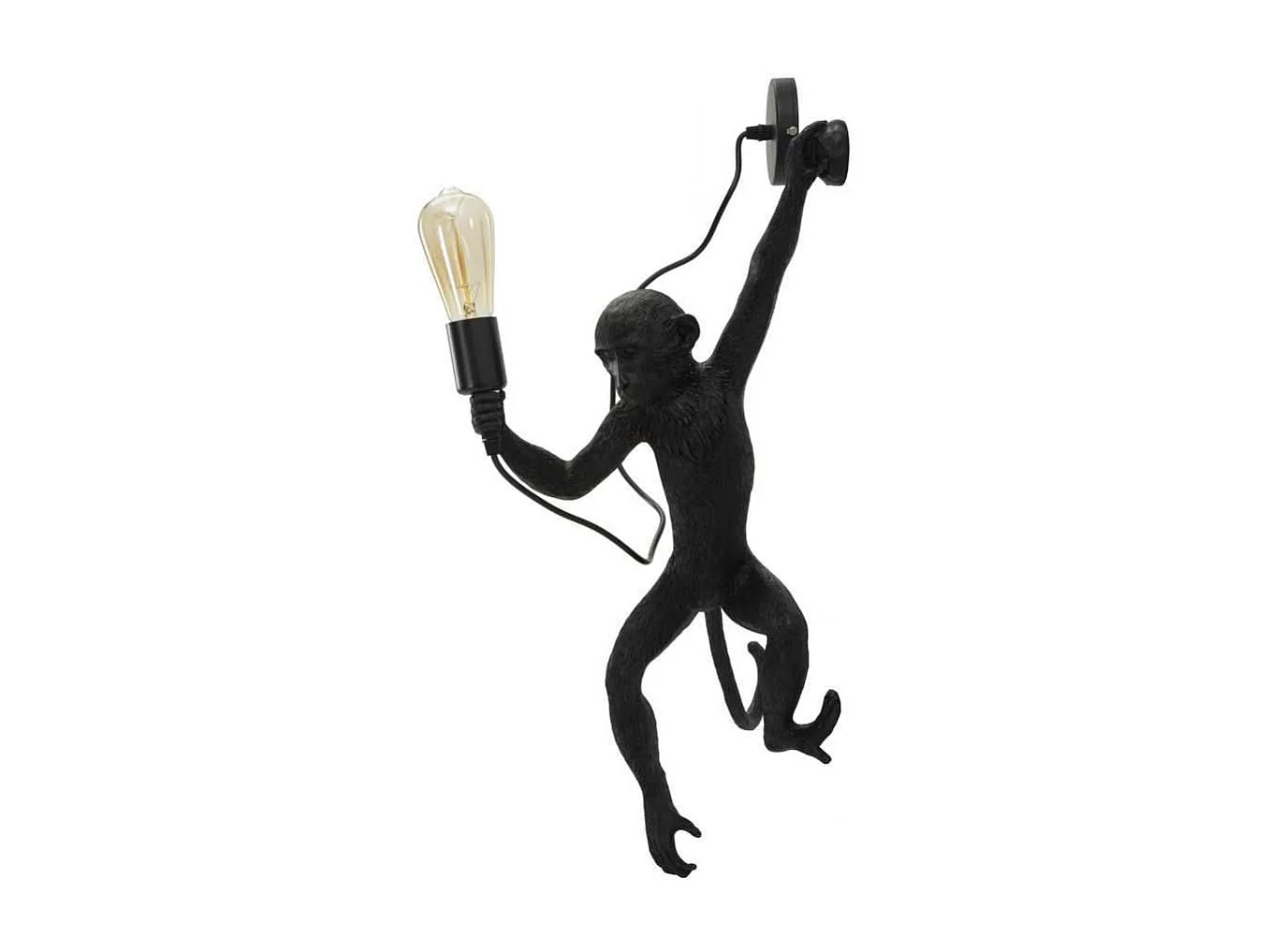 Applique murale en polyrésine Monkey 32 x 32 x 64 cm