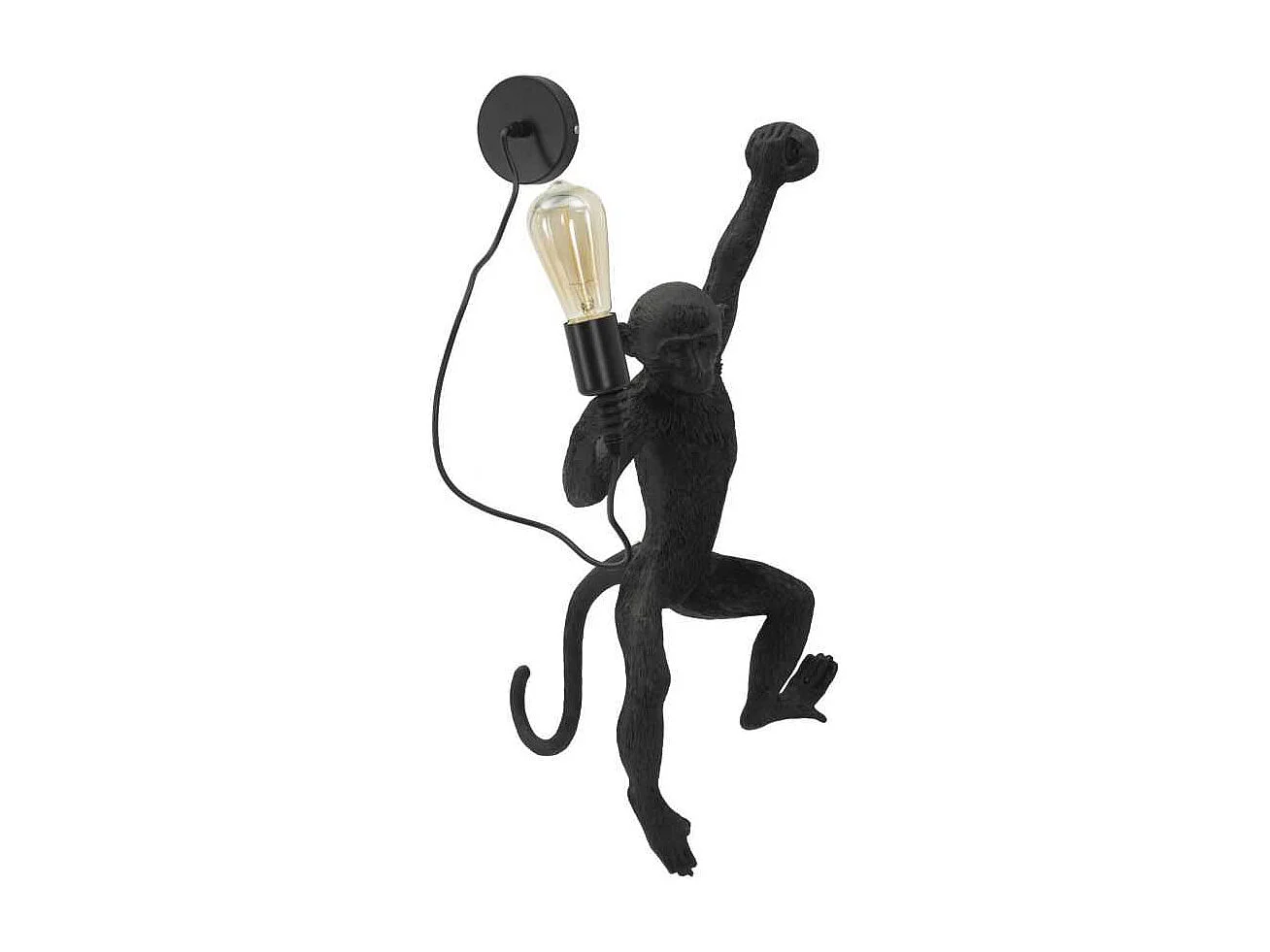 Applique murale en polyrésine Monkey 32 x 32 x 64 cm