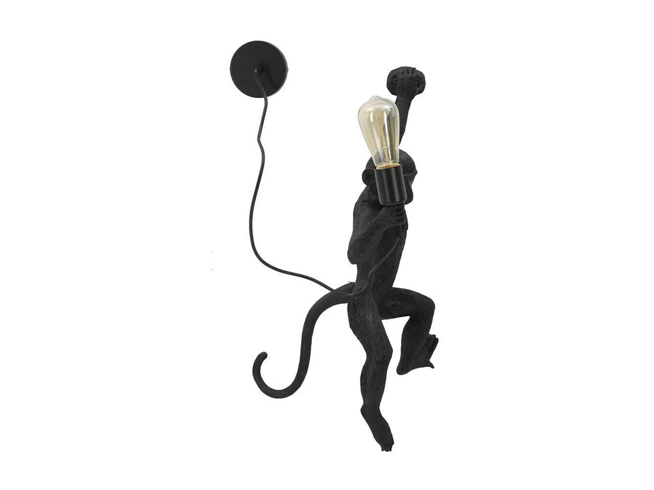 Applique murale en polyrésine Monkey 32 x 32 x 64 cm