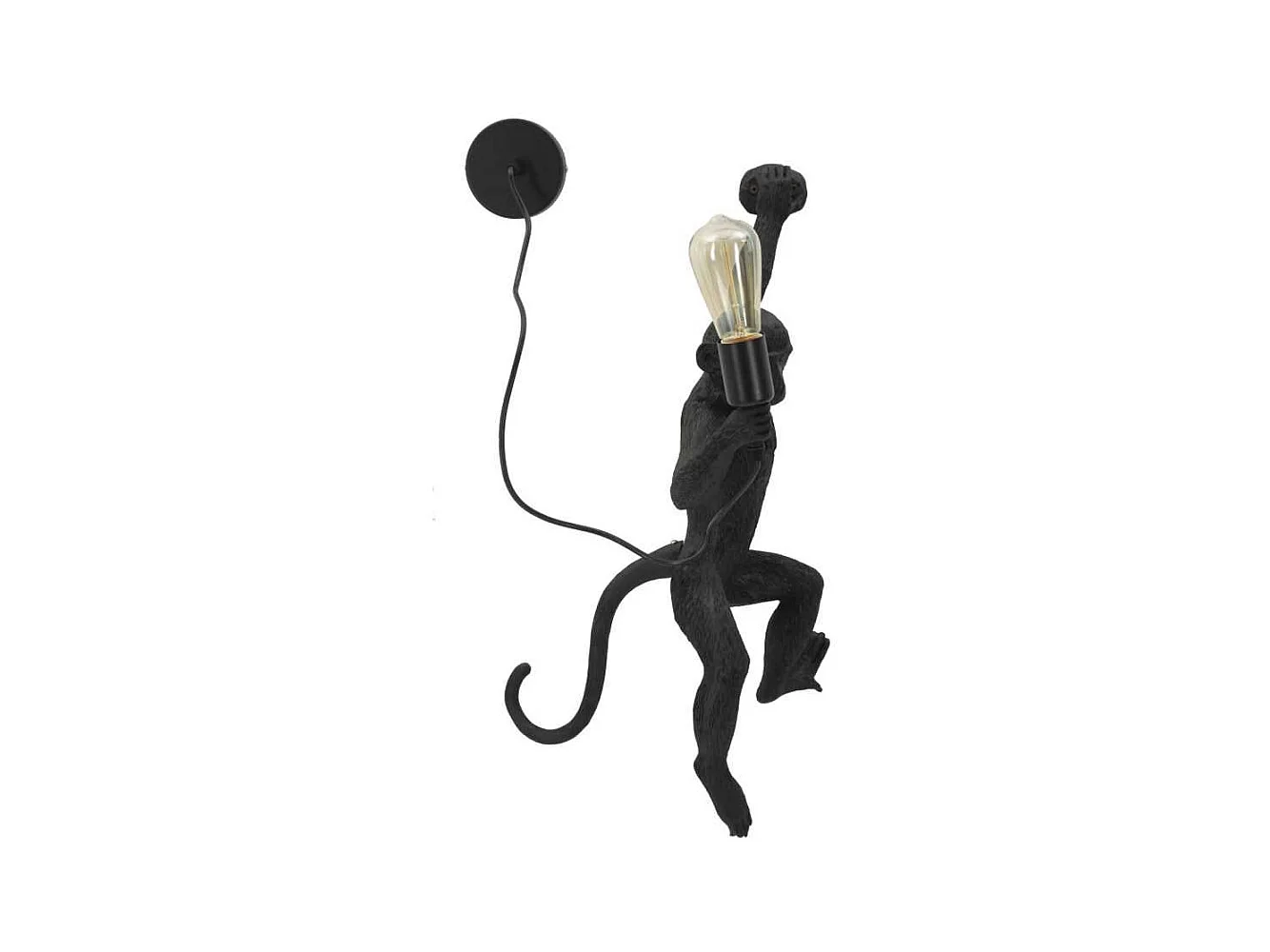 Applique murale en polyrésine Monkey 32 x 32 x 64 cm