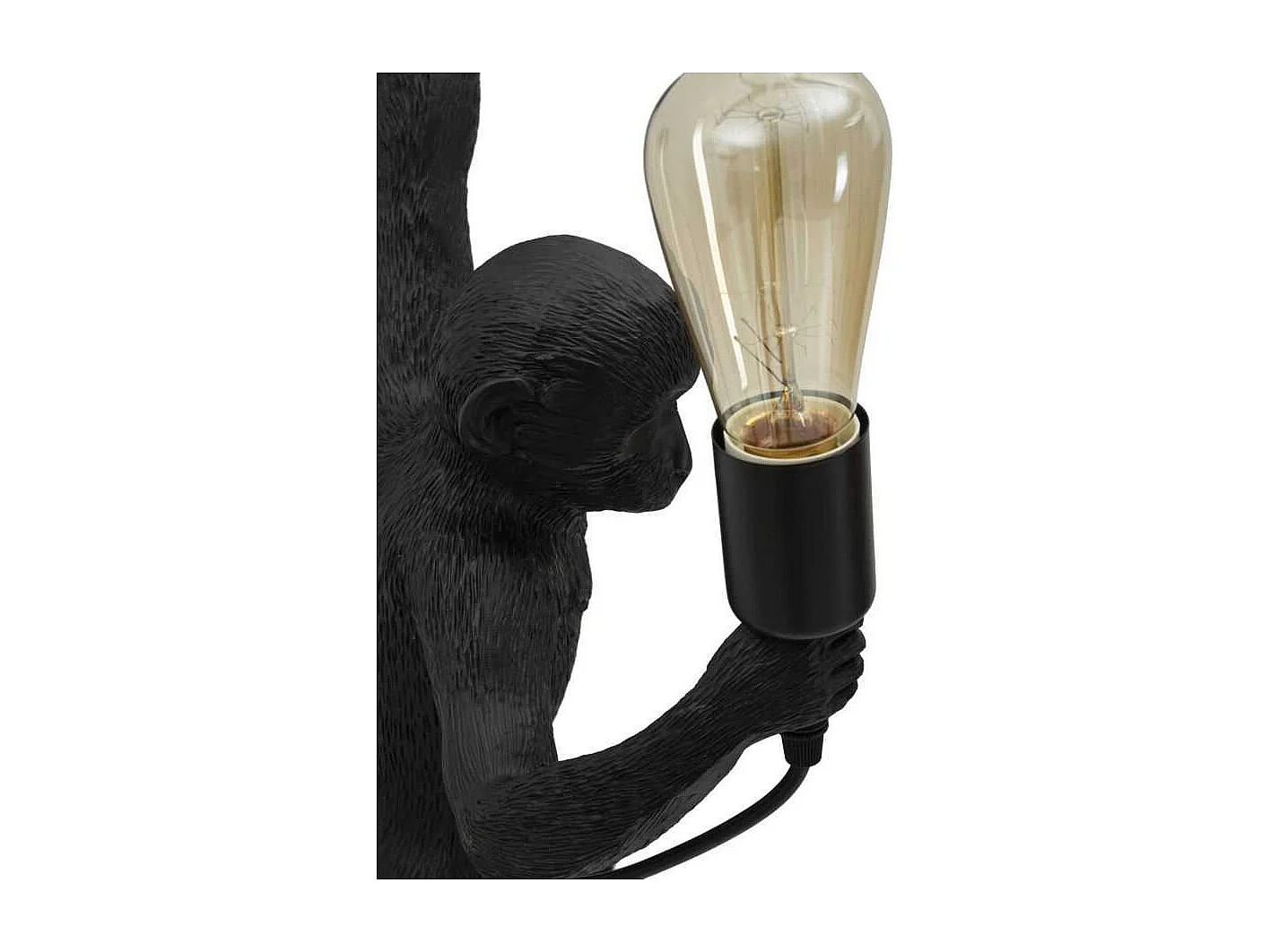 Dekorative Wandleuchte aus Polyresin Monkey