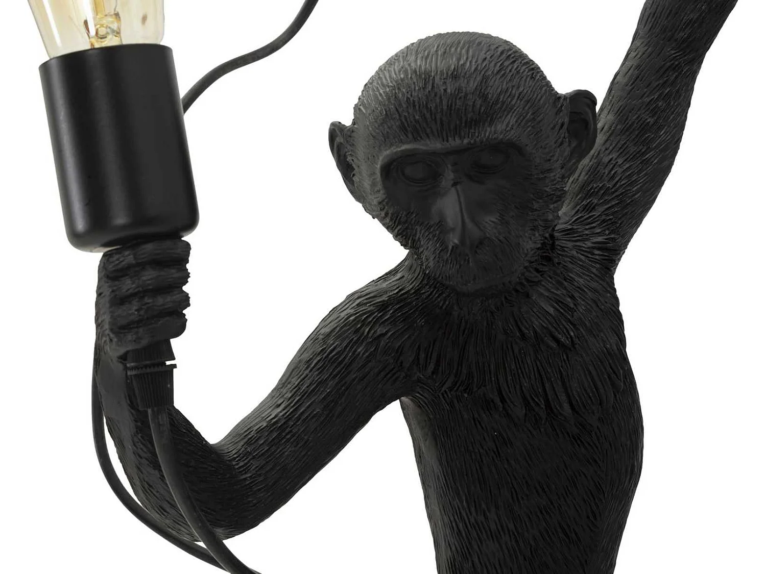 Dekorative Wandleuchte aus Polyresin Monkey