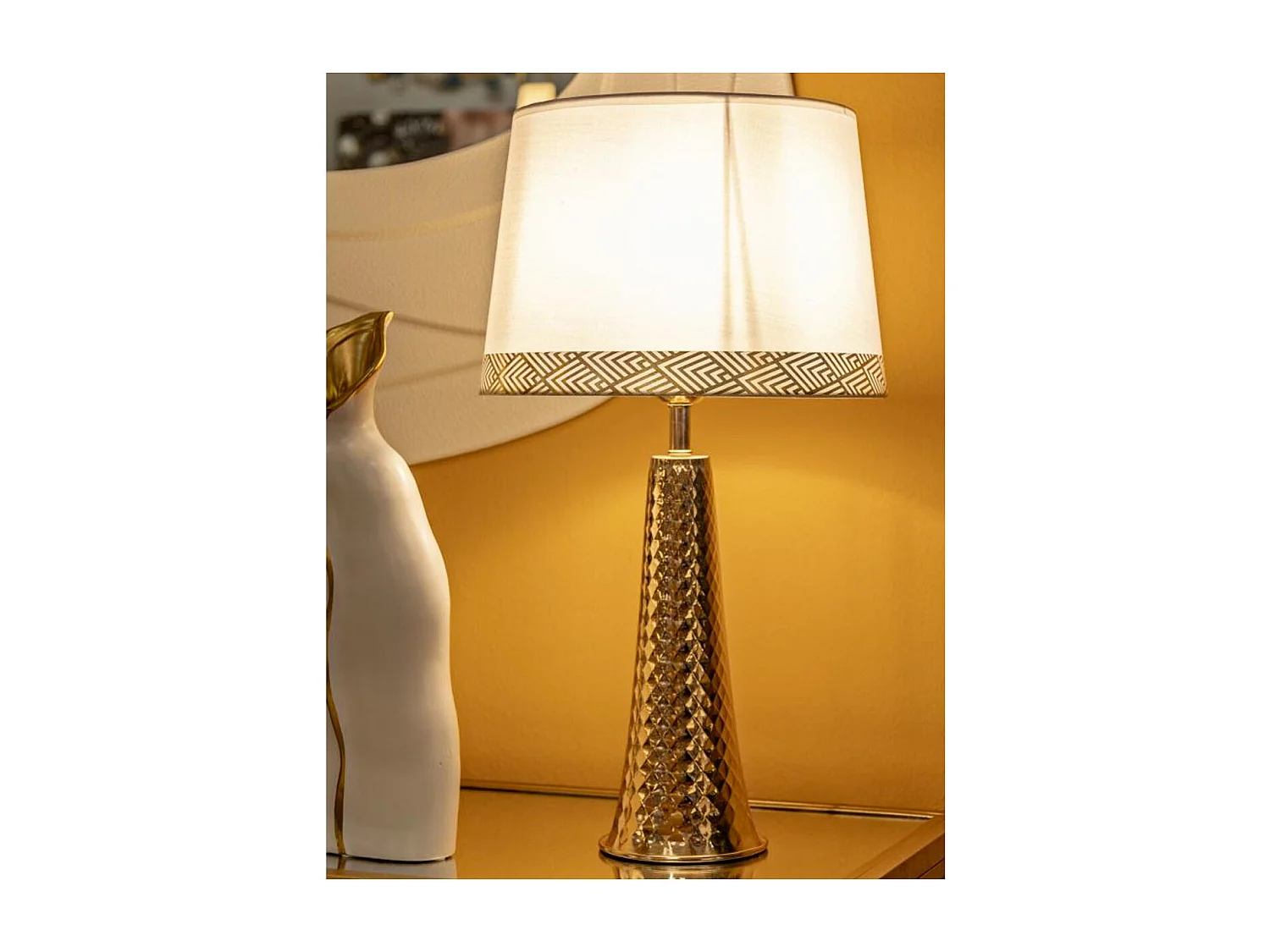 Lampe à Poser Design "Tower" 54cm Or