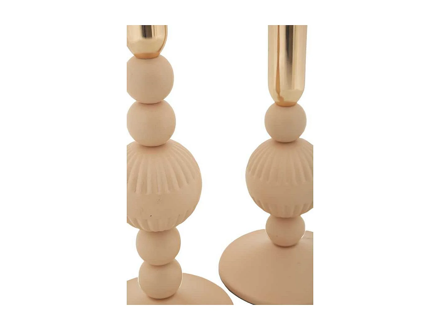 Bougeoir en métal Aster (Lot de 2)