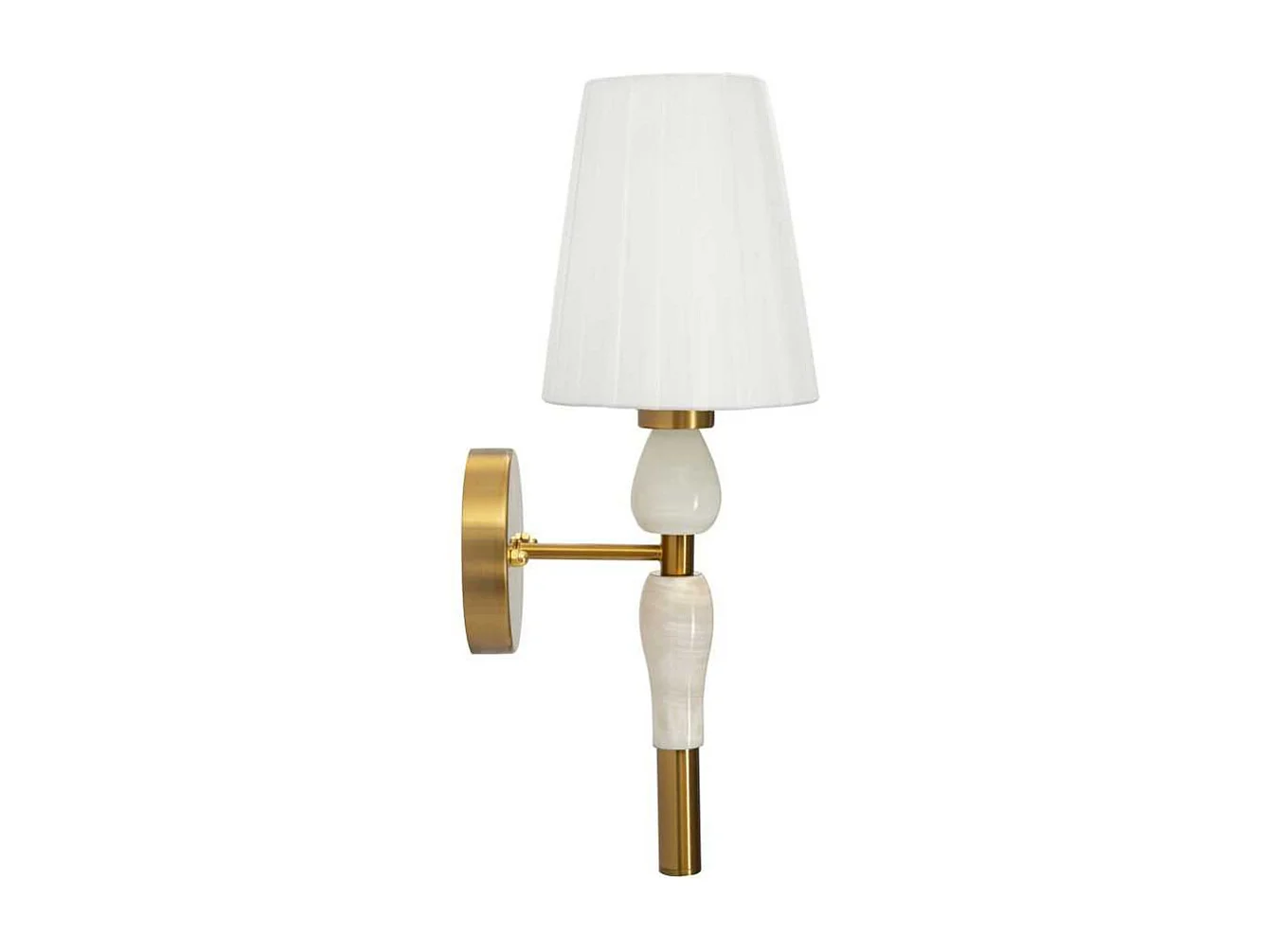 Applique murale en métal et tissu Budapest 16 x 20 x 46 cm