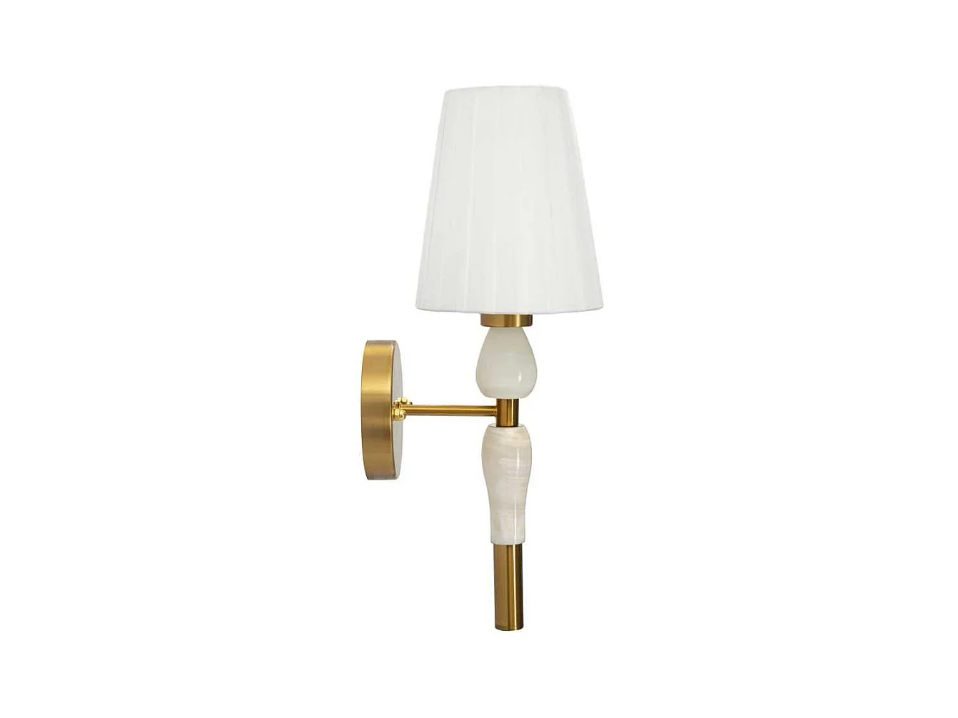 Applique murale en métal et tissu Budapest 16 x 20 x 46 cm