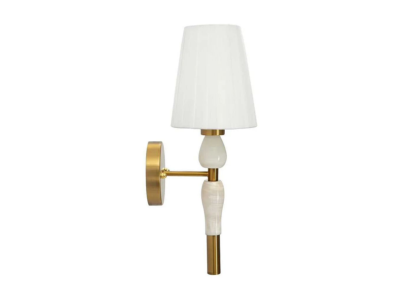 Applique murale en métal et tissu Budapest 16 x 20 x 46 cm