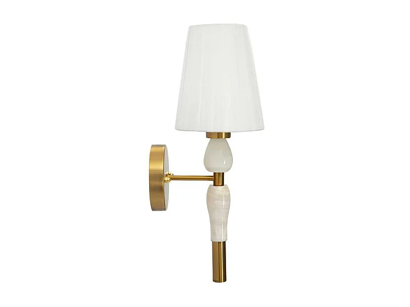 Applique murale en métal et tissu Budapest 16 x 20 x 46 cm