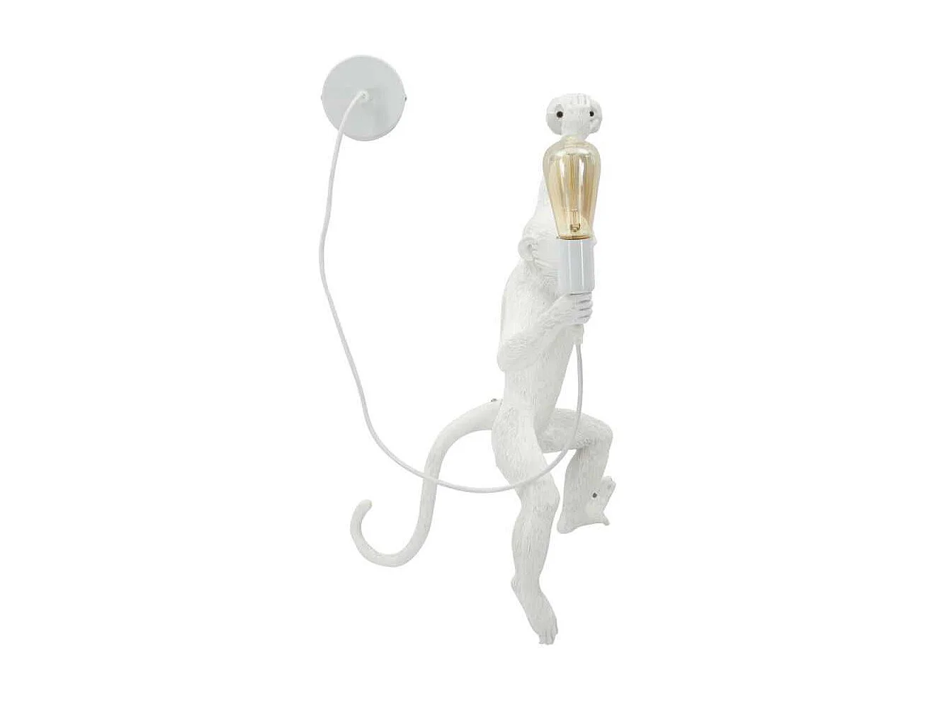 Applique murale en polyrésine Monkey 32 x 32 x 64 cm
