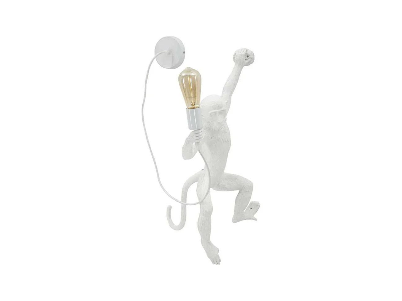 Applique murale en polyrésine Monkey 32 x 32 x 64 cm