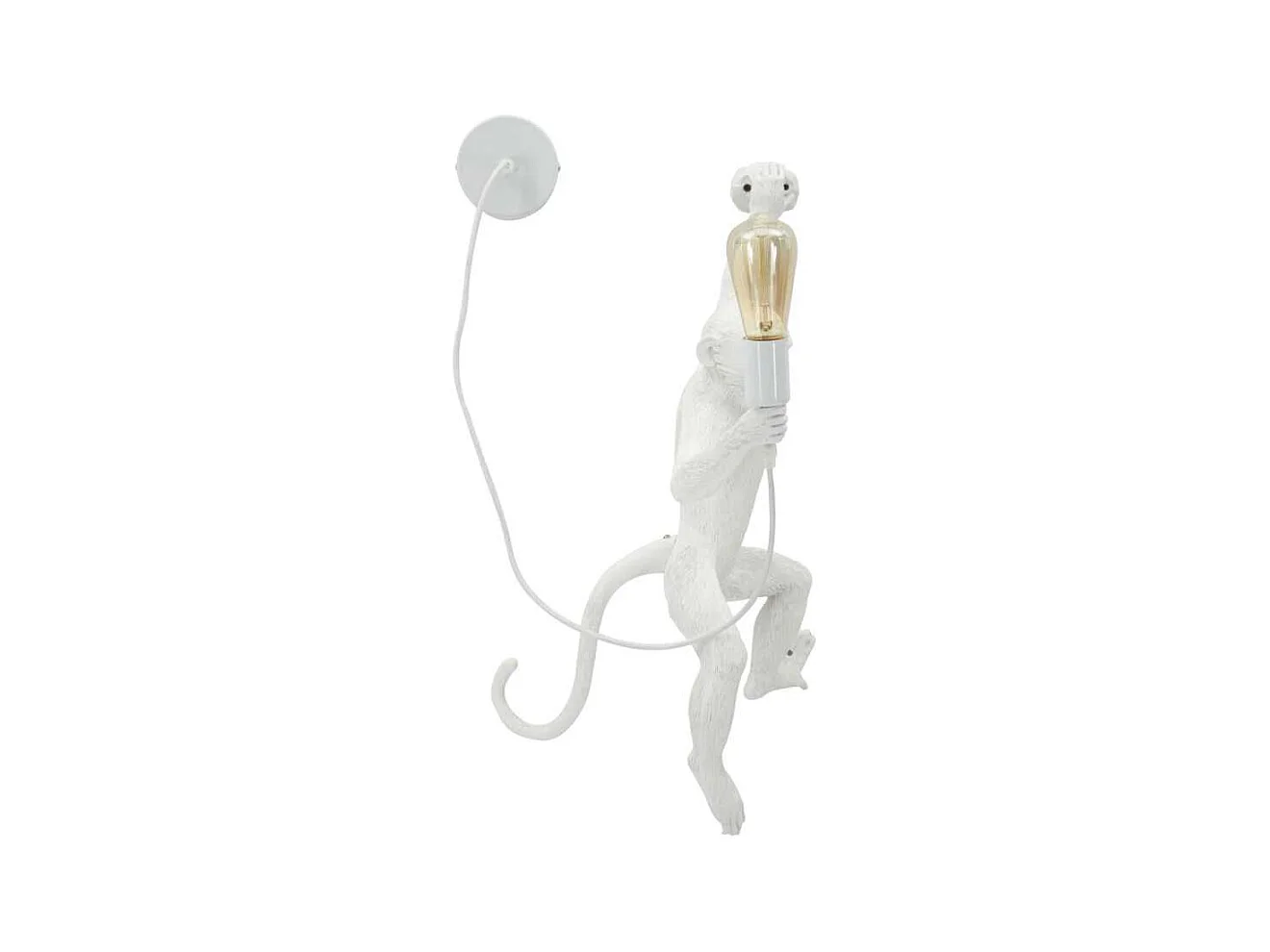 Applique murale en polyrésine Monkey 32 x 32 x 64 cm