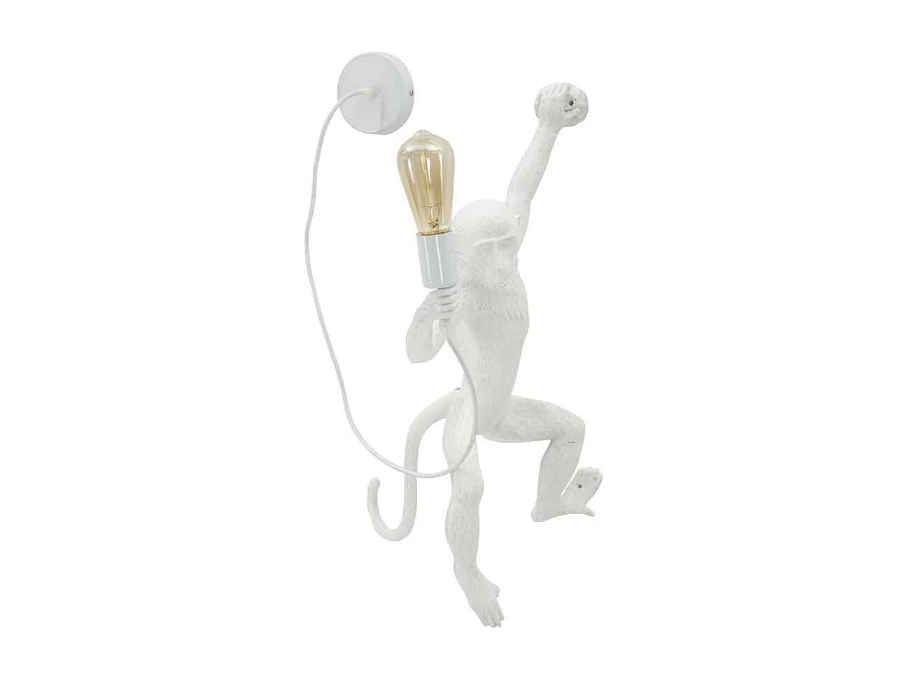 Applique murale en polyrésine Monkey 32 x 32 x 64 cm