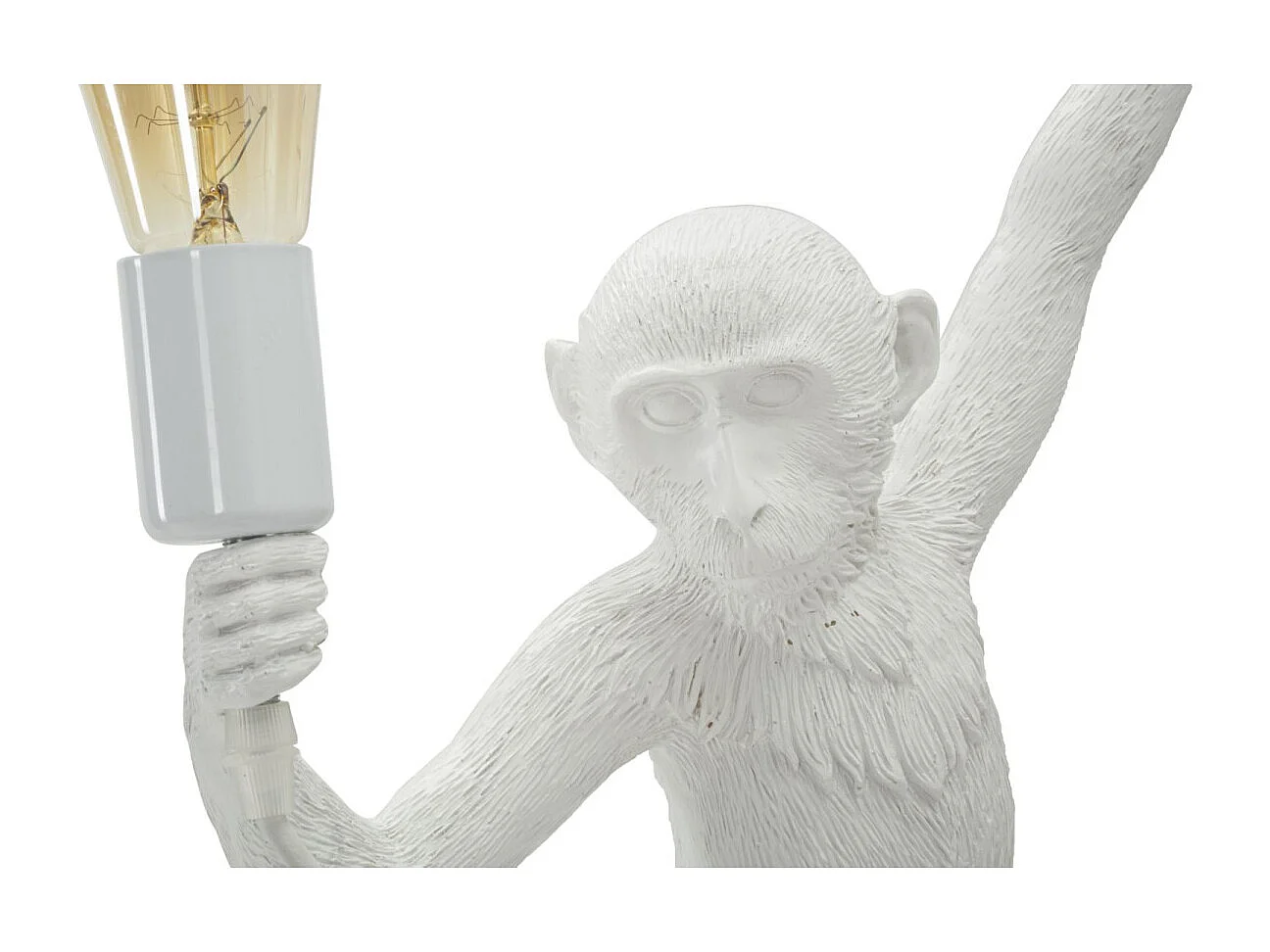 Lampe Murale Design "Singe" 64cm Blanc