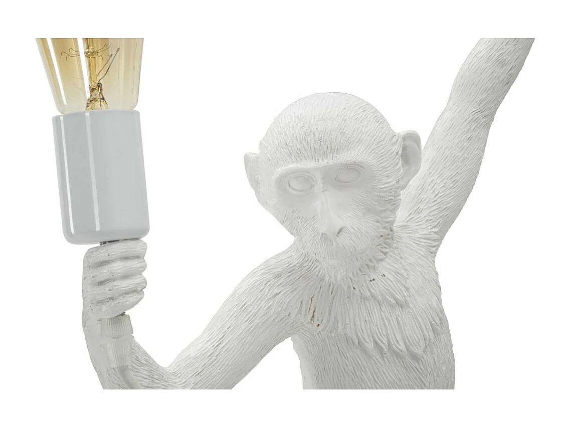 Lampe Murale Design "Singe" 64cm Blanc