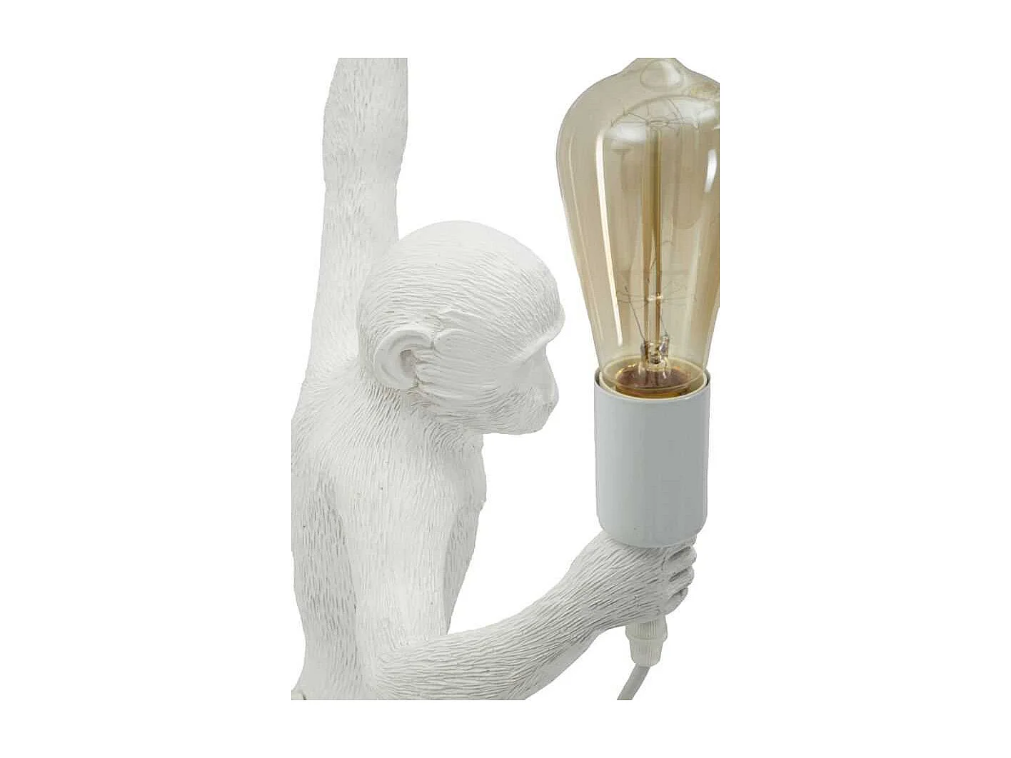 Lampe Murale Design "Singe" 64cm Blanc