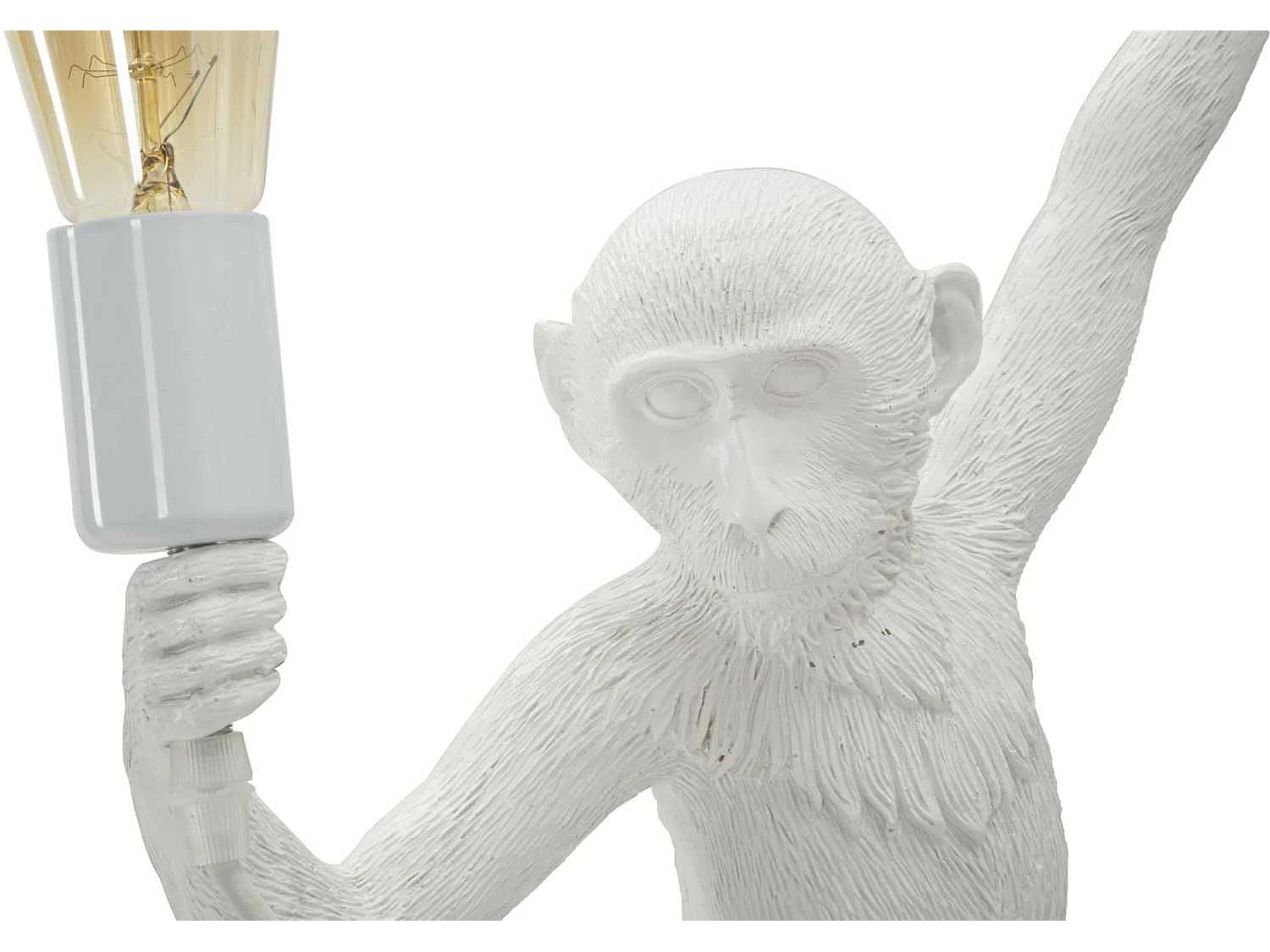 Lampe Murale Design "Singe" 64cm Blanc