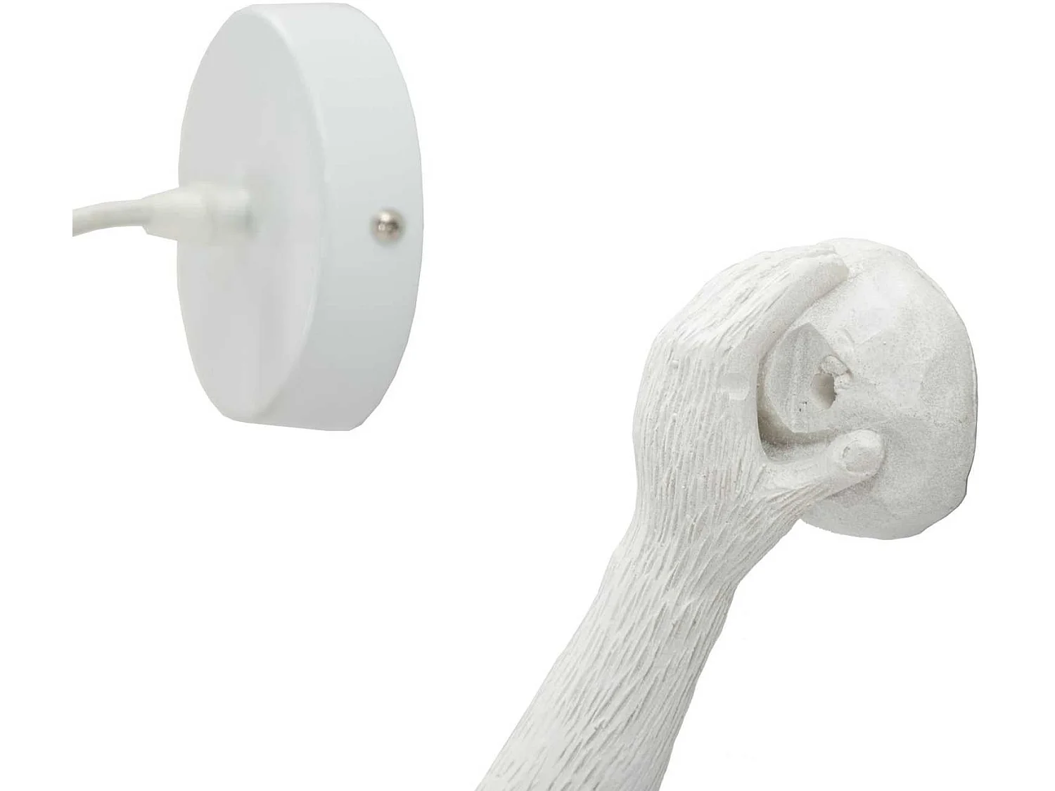 Lampe Murale Design "Singe" 64cm Blanc