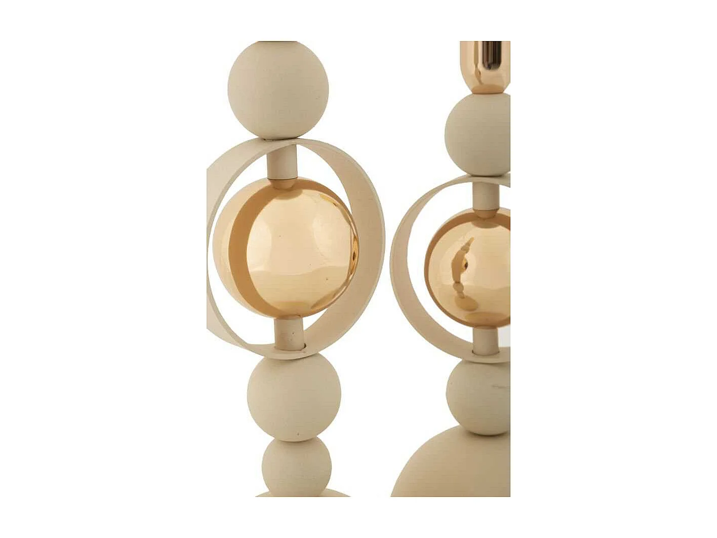 Bougeoir en métal Saturne (Lot de 2)