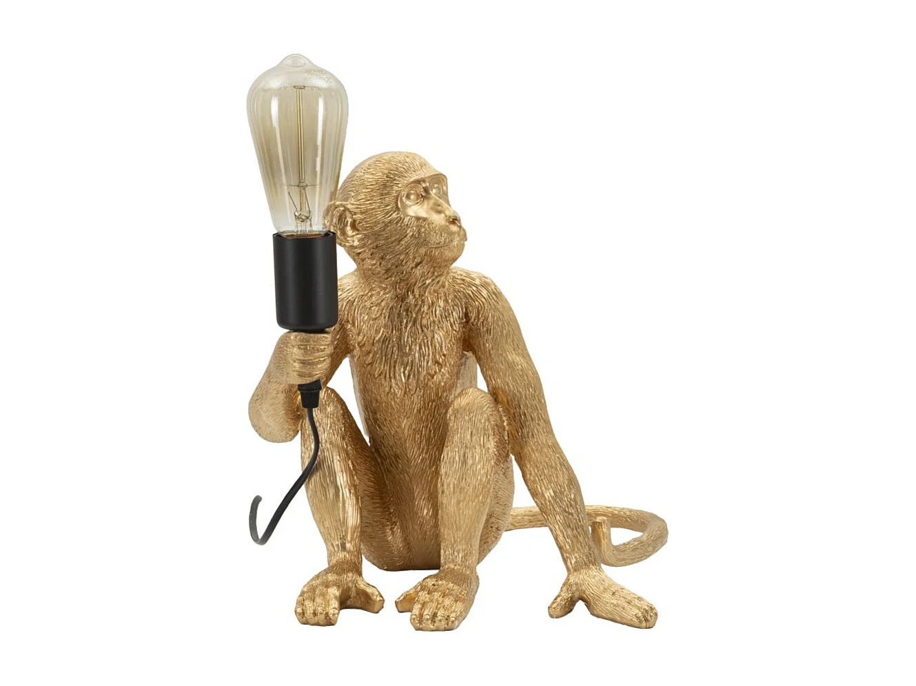 Lampe à Poser Design "Monkey" 33cm Or