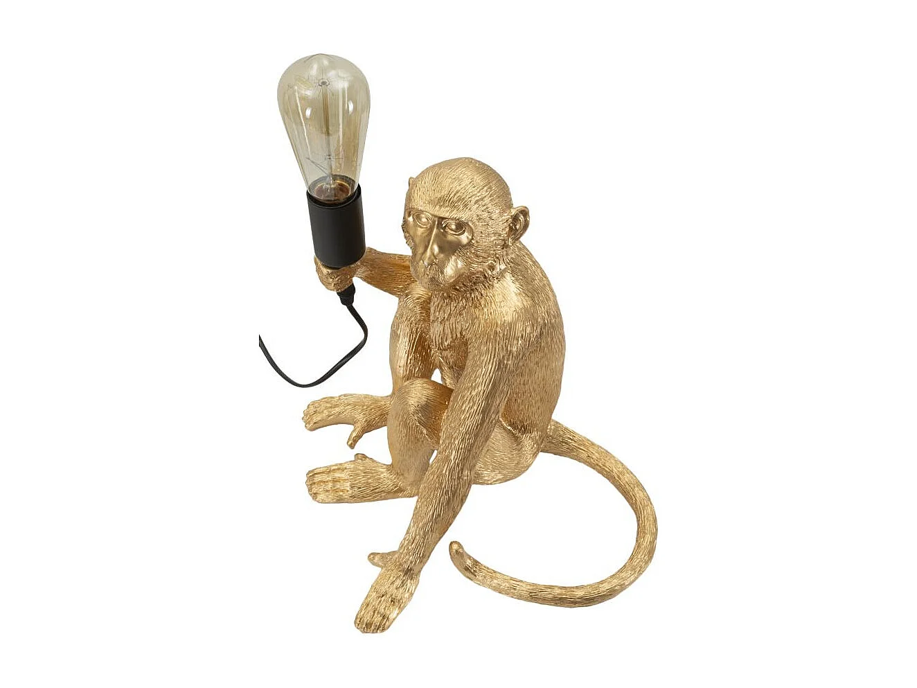 Lampe à Poser Design "Monkey" 33cm Or