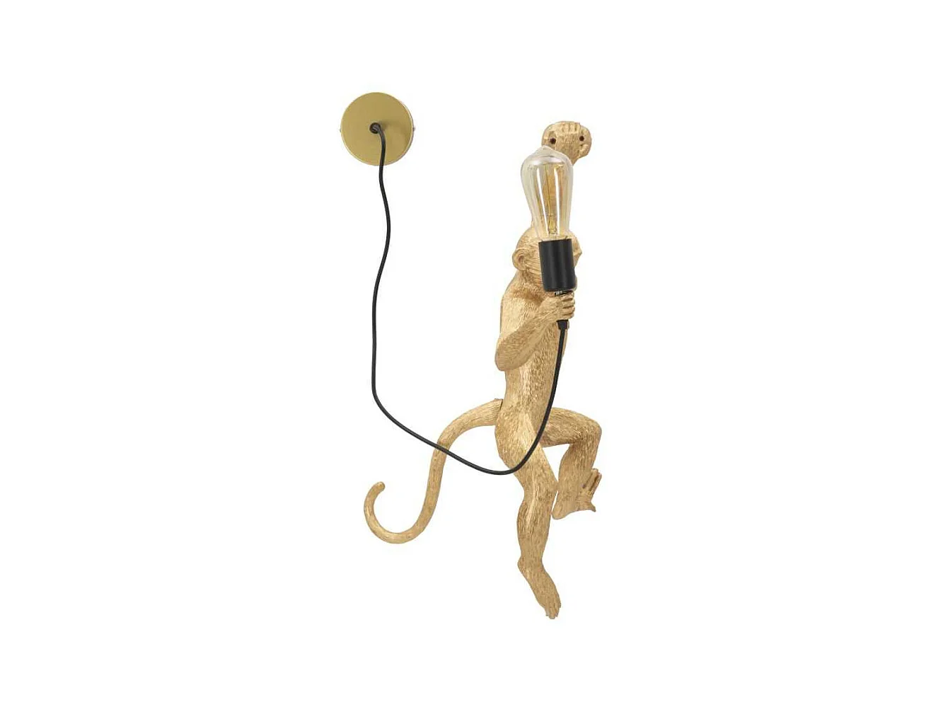 Applique murale en polyrésine Monkey 32 x 32 x 64 cm