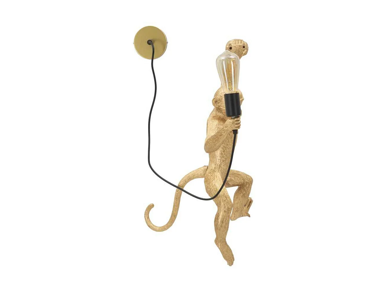 Applique murale en polyrésine Monkey 32 x 32 x 64 cm