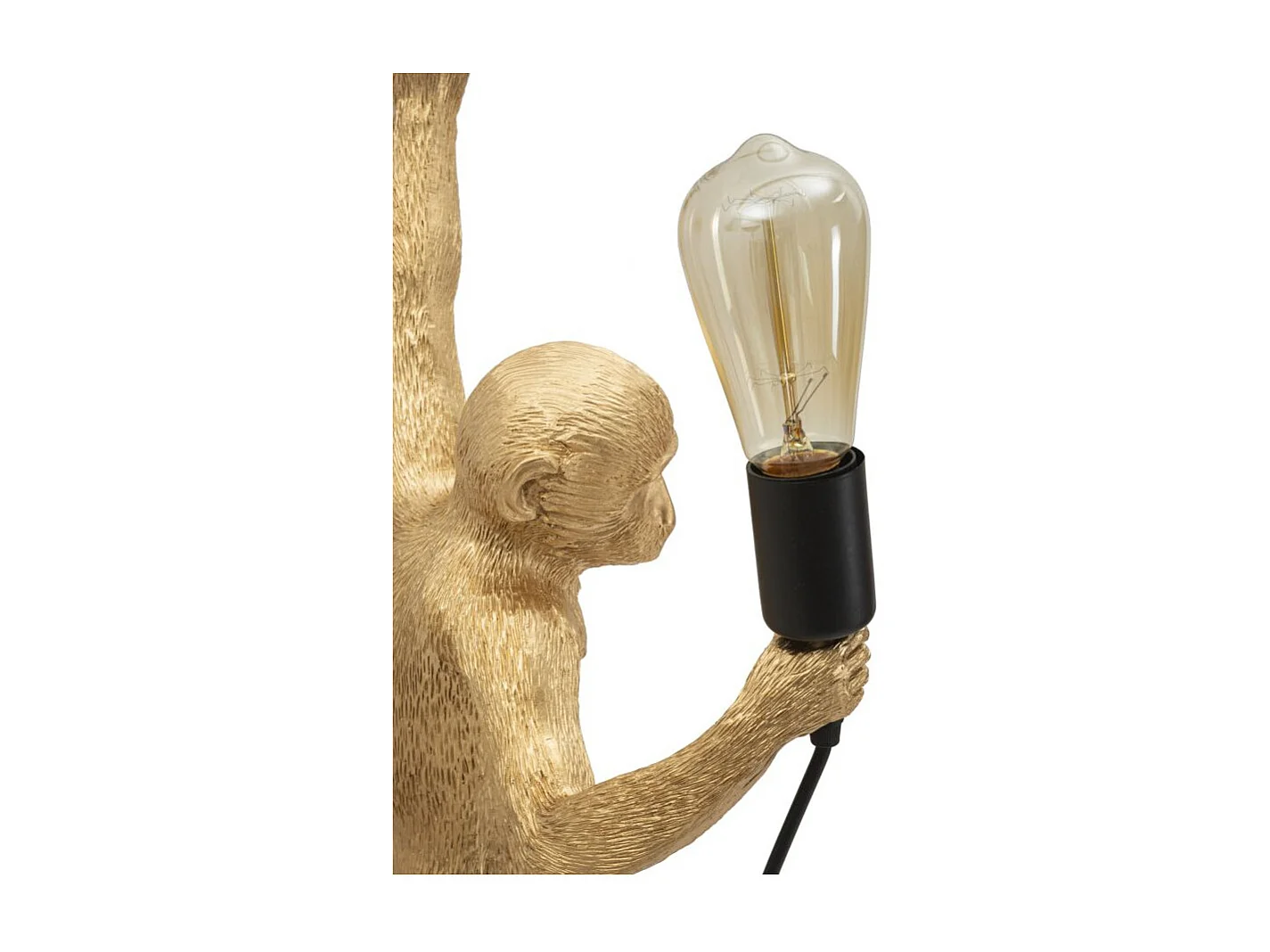 Lampada da muro in poliresina color oro (32 x 32 x 64 cm)