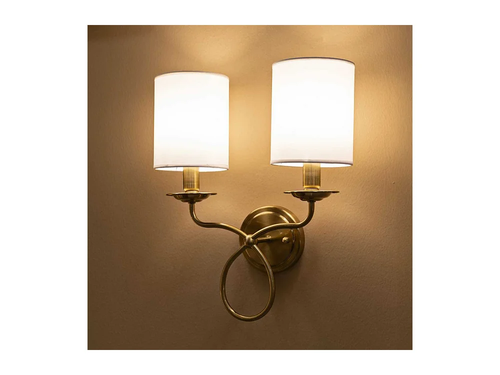 Applique murale double abat-jour Zagreb 35.5 x 17 x 43 cm