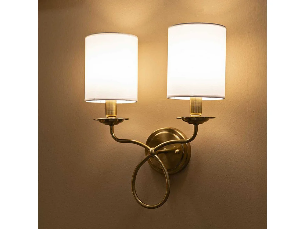 Applique murale double abat-jour Zagreb 35.5 x 17 x 43 cm