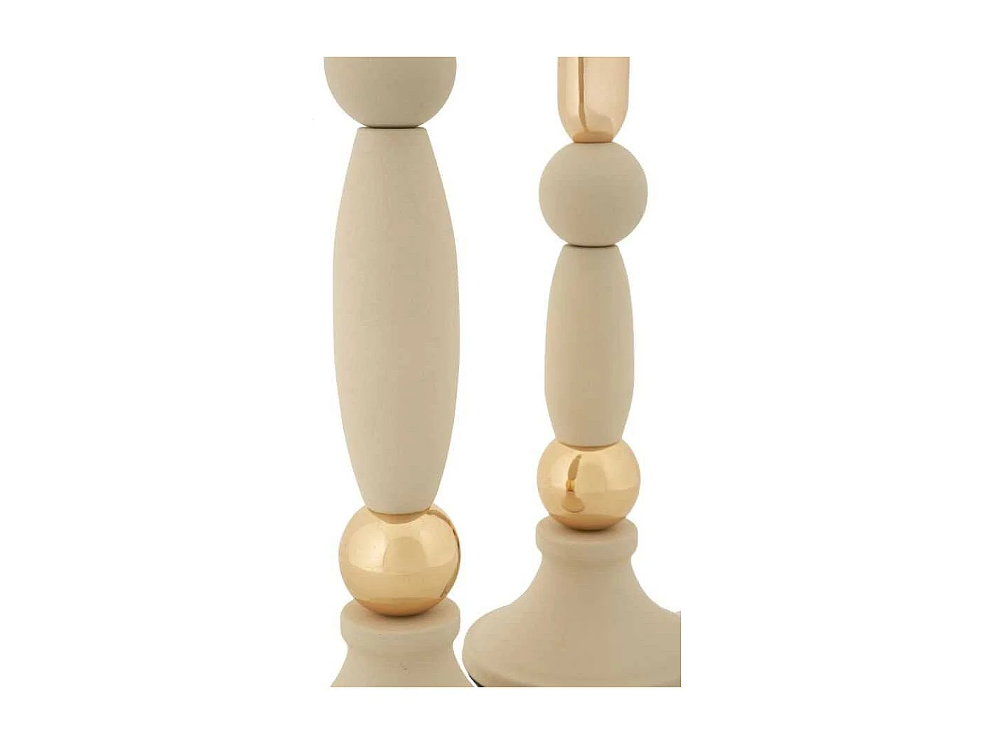 Bougeoir en métal Strek (Lot de 2)