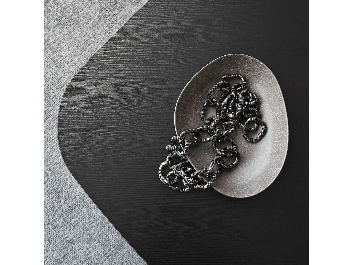 Set van 2 lage tafels in driehoekvorm met afgeronde randen L90/L60 cm - BALLARE