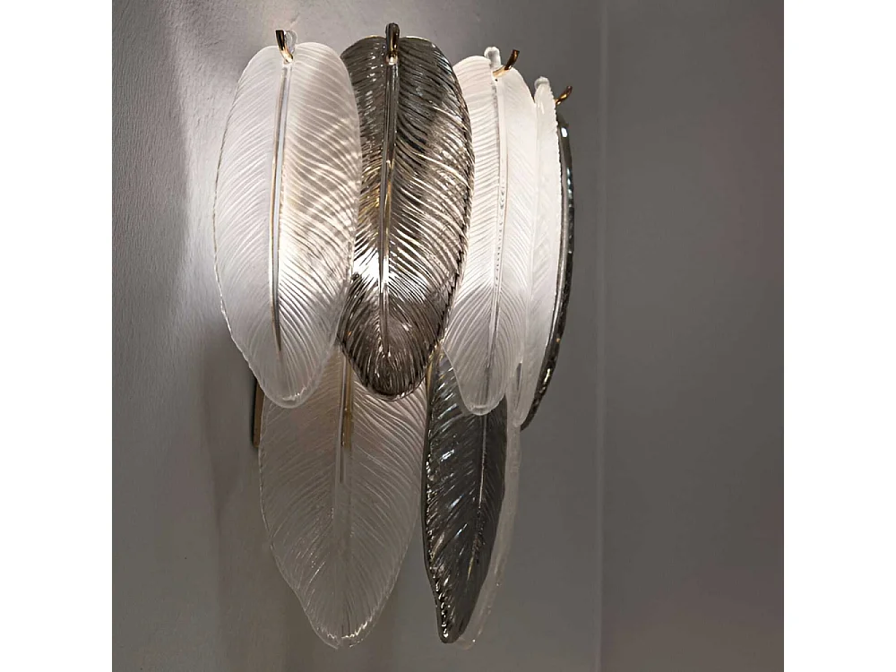 Applique murale en verre Leafy 24 x 15 x 29 cm