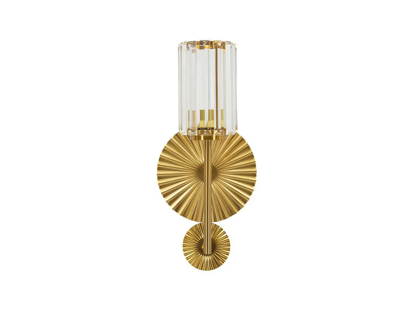 Applique murale en métal et verre Tirana 20 x 17 x 47 cm