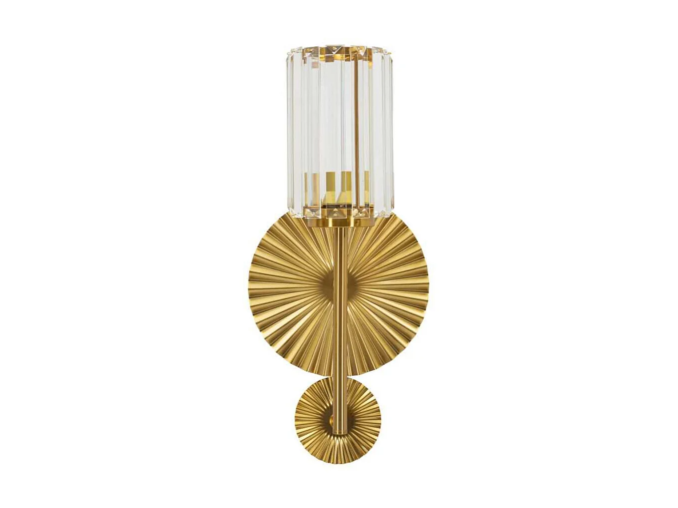 Applique murale en métal et verre Tirana 20 x 17 x 47 cm