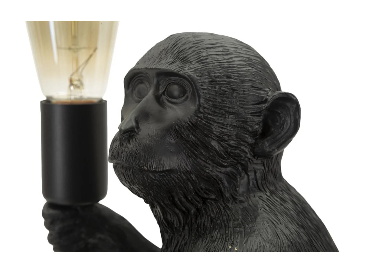 Lampe à Poser Design "Monkey" 33cm Noir