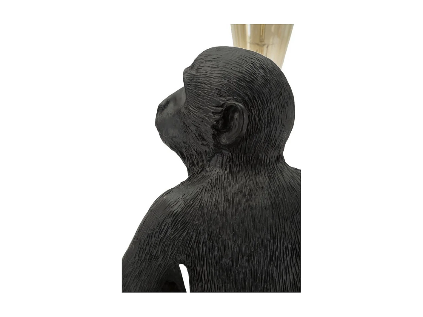 Lampe à Poser Design "Monkey" 33cm Noir