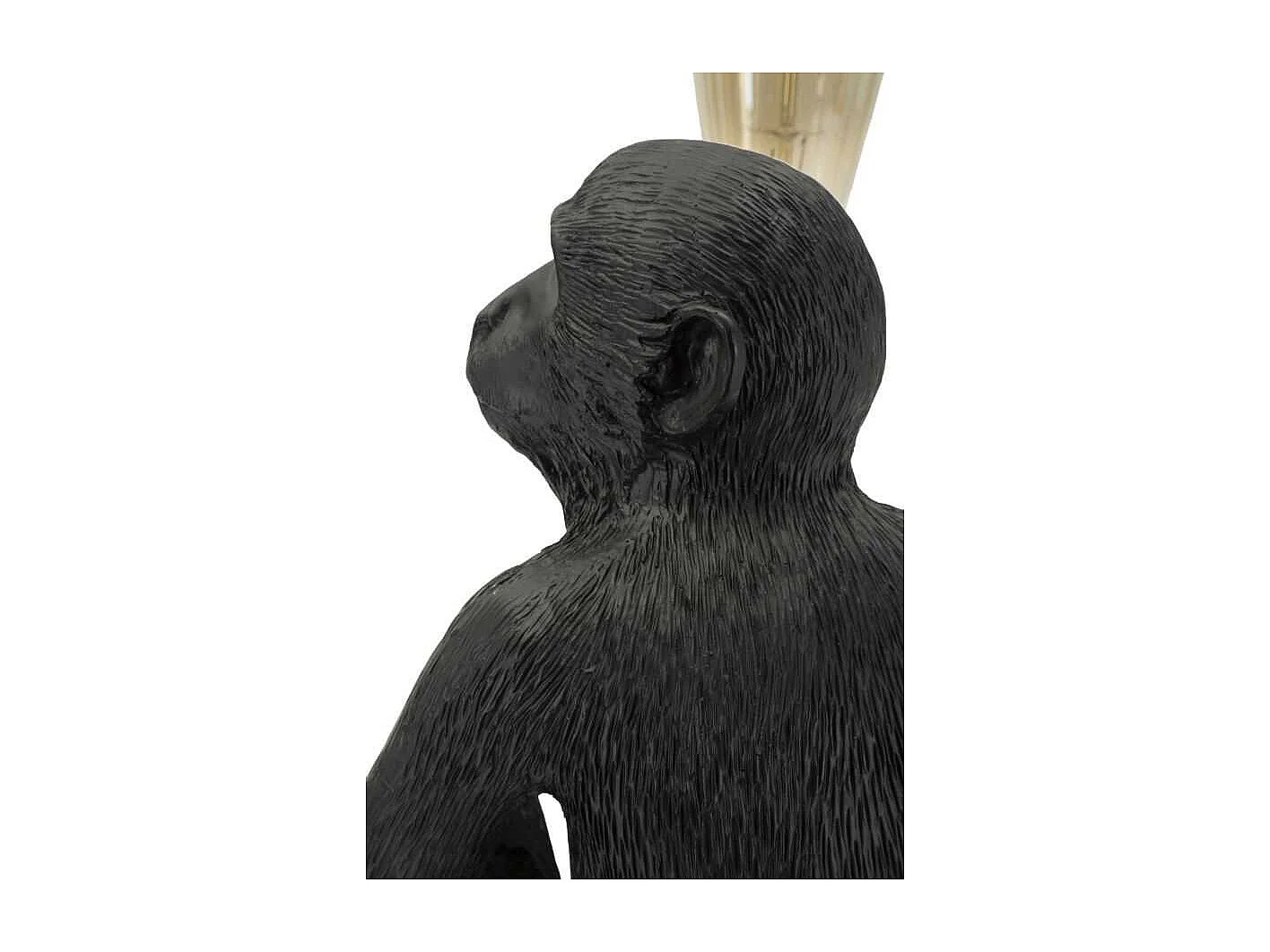 Lampe à Poser Design "Monkey" 33cm Noir