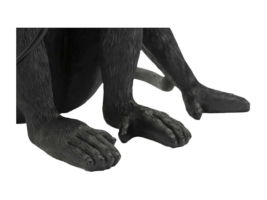 Lampe à Poser Design "Monkey" 33cm Noir