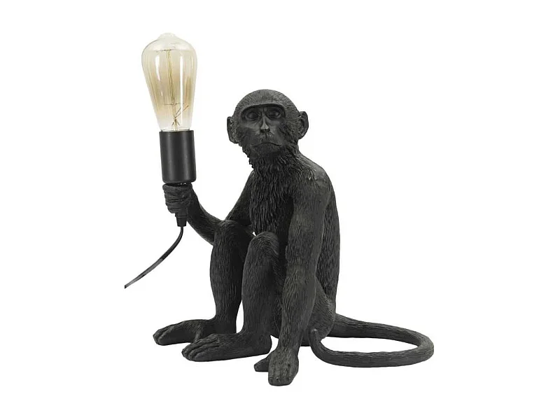 Lampe à poser en polyrésine Monkey 33 x 33 x 32 cm