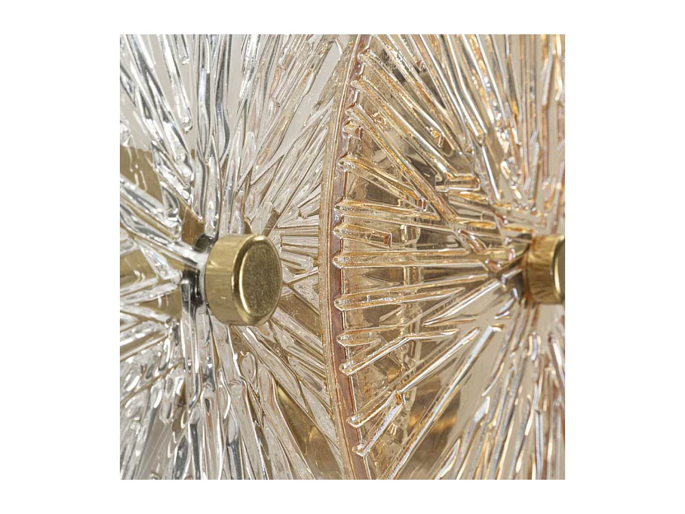 Applique murale en métal et verre Osaka 42 x 8 x 20 cm