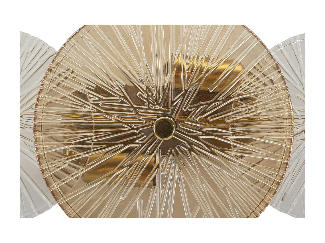Lampe Murale "Osaka" 42cm Or & Transparent