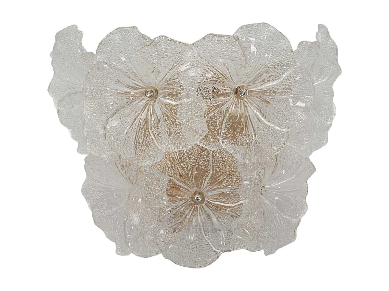 Applique murale en verre Ibiscus 33 x 17 x 28 cm