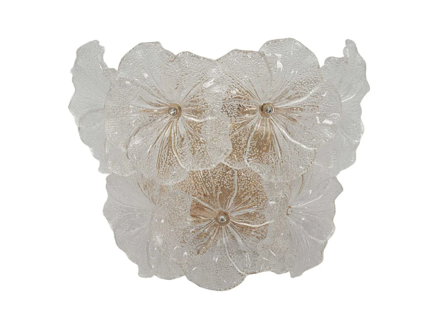 Applique murale en verre Ibiscus 33 x 17 x 28 cm